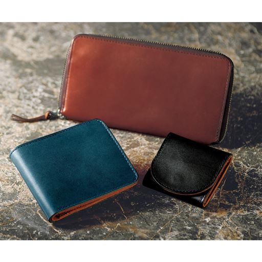 風合いある革の日本製栃木レザー財布 セシール Cecile