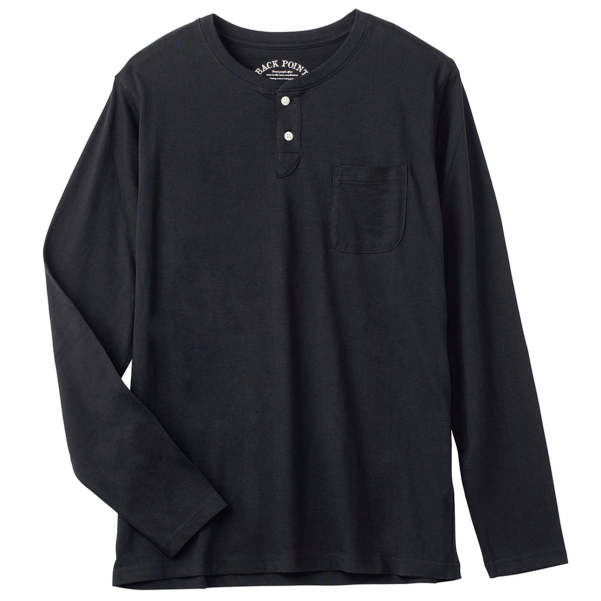 綿100%ヘンリーネックTシャツ(長袖) - ファッション通販ならセシール 
