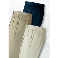 裾上げ済コットンスラックス(色違い3枚組)
