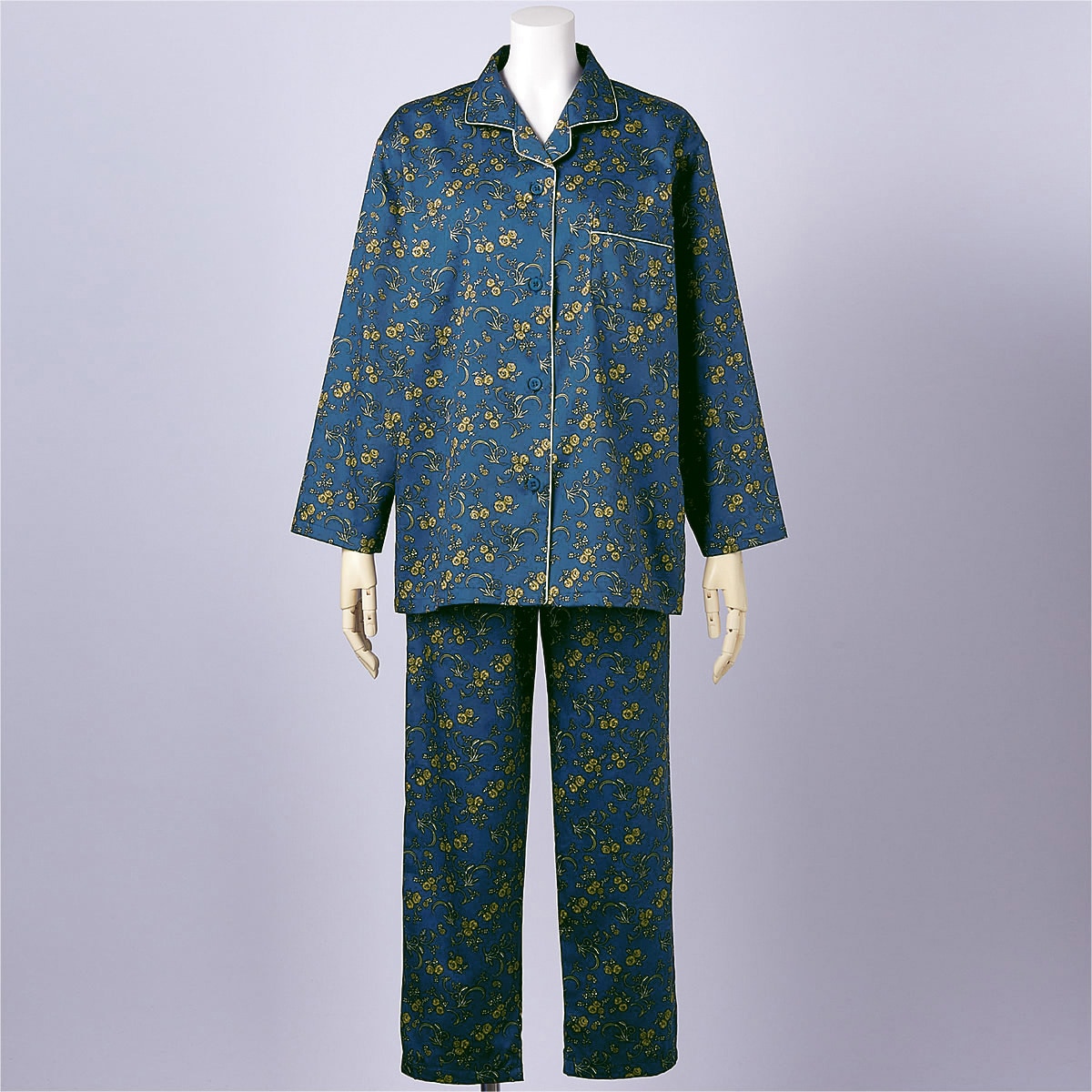 日本製のサテンパジャマ(綿100%・遠州捺染) - ファッション通販なら 