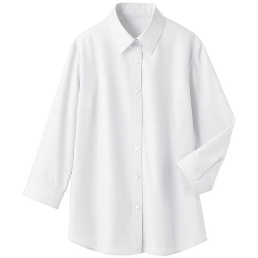 形態安定レギュラーシャツ(7分袖)(UVカット・抗菌防臭・洗濯機OK・部屋干しOK)