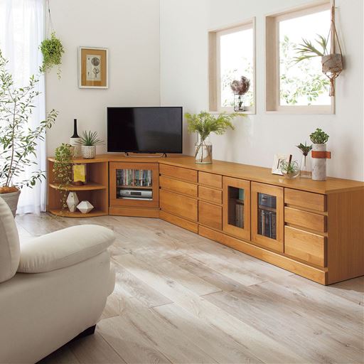 リビングボード(27サイズから選べる天然木テレビ台) - 家具の通販ならセシール(cecile)