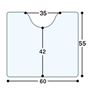 トイレマットサイズ表<br>※寸法の単位はcmです。
