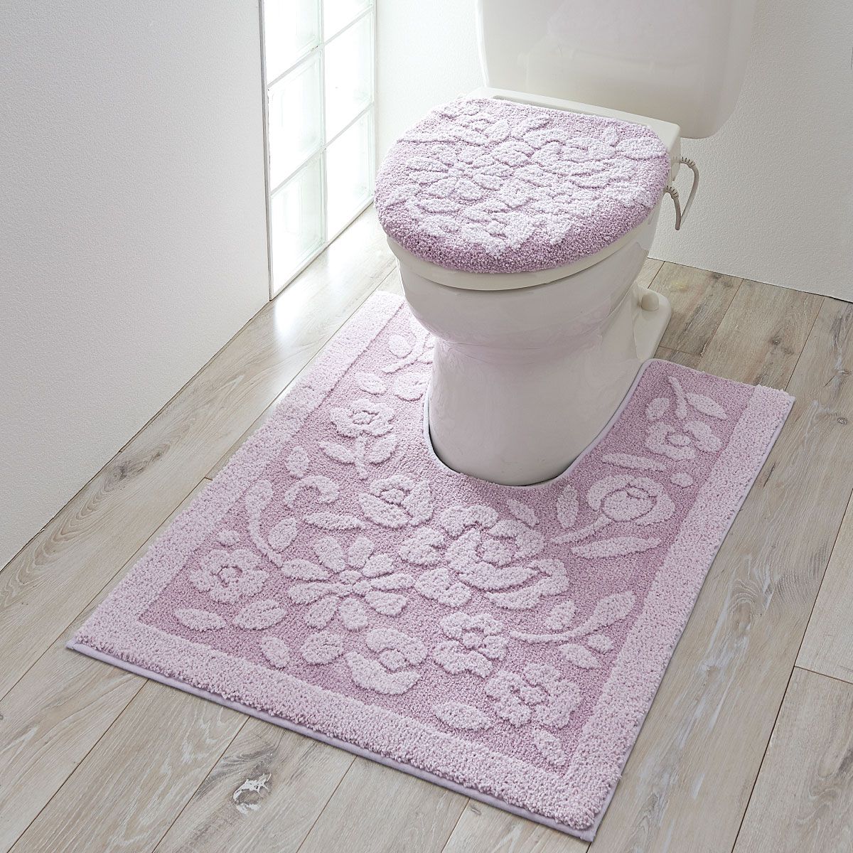 単品販売】トイレフタカバー・足元マット(オーナメント柄/ふわふわ) - インテリアの通販ならセシール(cecile)