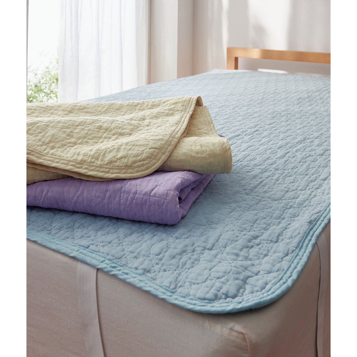 パッドシーツ 綿100 ウォッシュキルトガーゼ 寝具の通販ならセシール Cecile