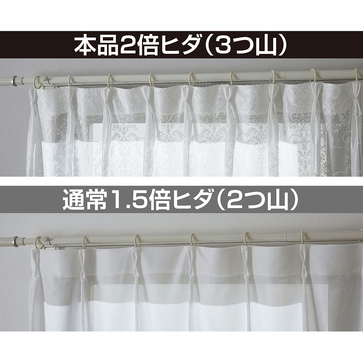 【ーテンです】 レースカーテン オーダーカーテン ボタニカナウ 1.5倍ヒダ...｜リビングート ポンパレモール店【ポンパレモール】