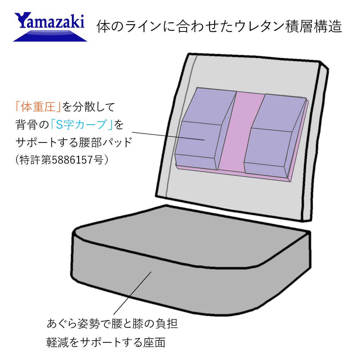 あぐら座椅子2(産学連携) - 家具の通販ならセシール(cecile)
