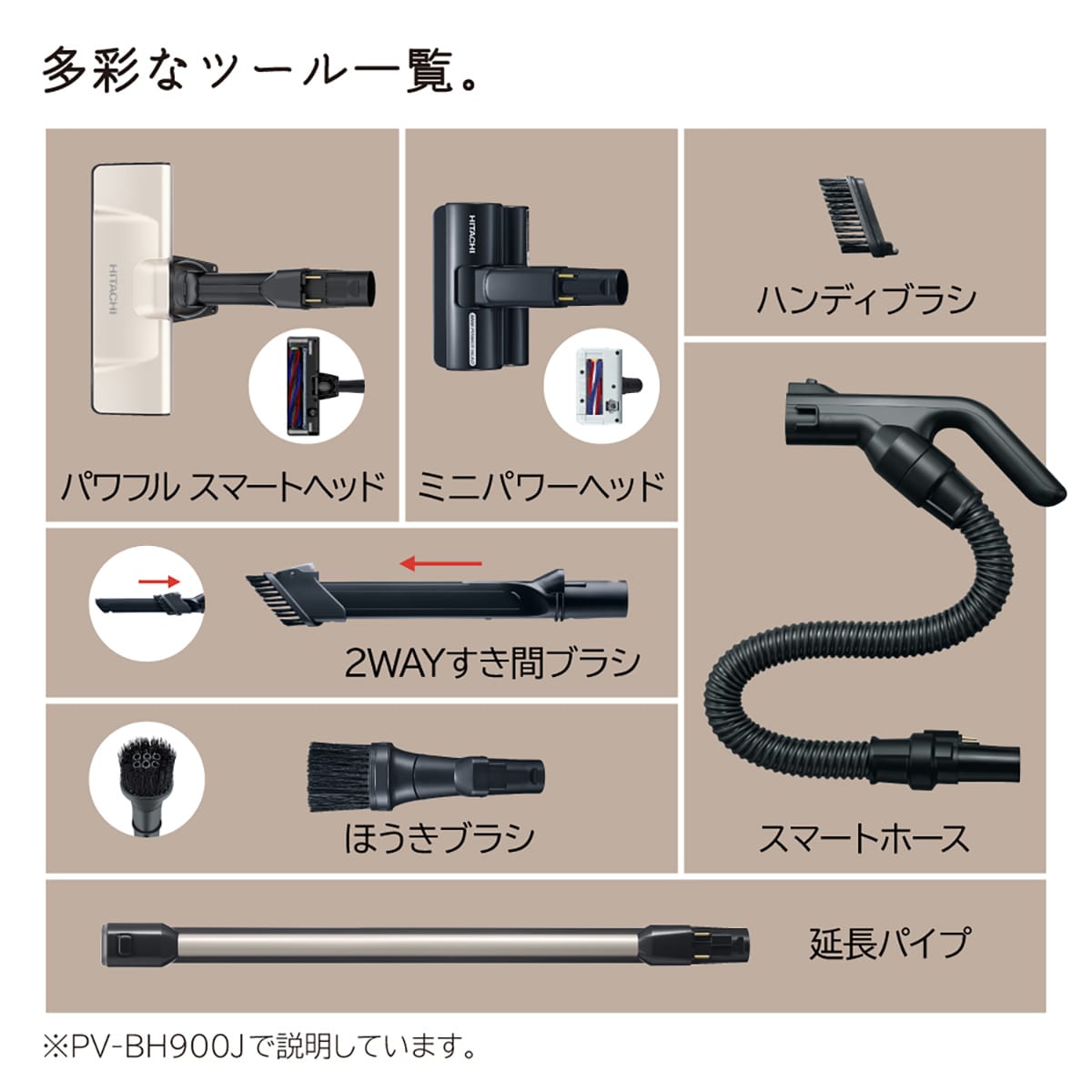 日立　掃除機　2WAYすき間ブラシ