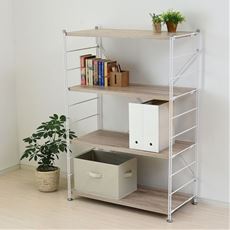 シンプルシェルフ(木製棚4枚)
