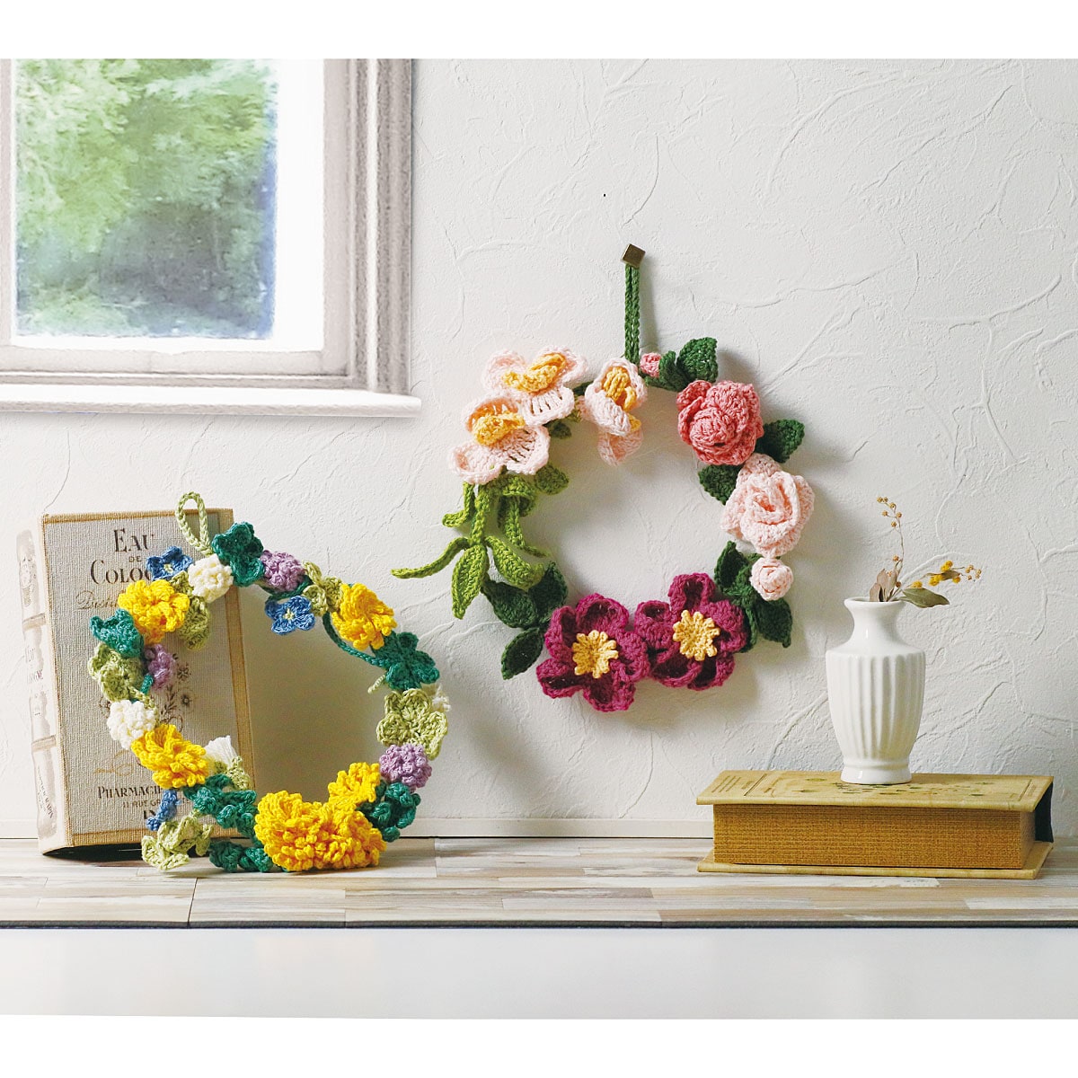 頒布 幸せ集めておうち華やぐかぎ針編みのフラワーリースコレクション 11 4月毎月下旬お届け 全6回 11 16受付分まで インテリアの通販ならセシール Cecile