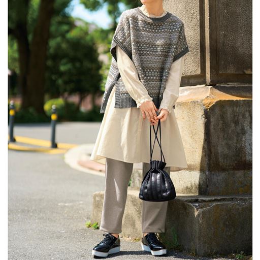 ぽっちゃりさんサイズ ニットポンチョ ファッション通販ならセシール Cecile