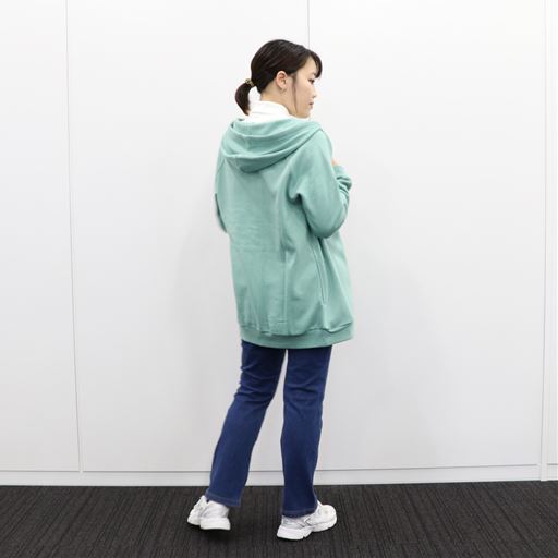 ミント コーディネート例(スタッフ身長161cm、着用Mサイズ)<br>※Tシャツは品番:NB-6651、パンツは品番:MP-1921