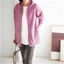 裏起毛ジップロングパーカー