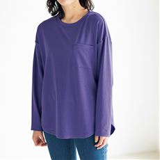 裏起毛クルーネックTシャツ