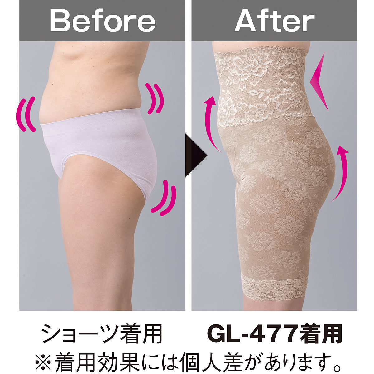 着やせ美人ハイウエストロングガードル(ミディアムタイプ 