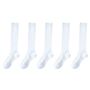 ホワイトE(ハイソックス丈/着圧強め)5足組