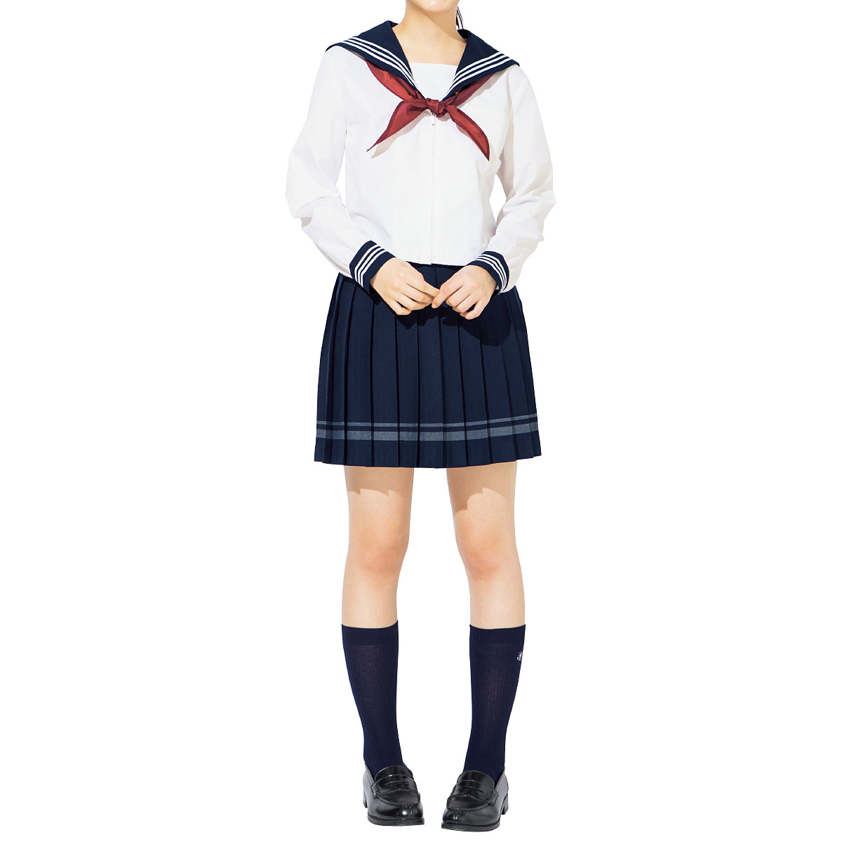 日本製ライン入りプリーツスカート(洗濯機OK)(スクール・制服) 学校制服の通販ならセシール(cecile)