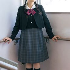 ワンピース&ボレロスーツ3点セット(取り外せるリボン付き)(スクール・制服)