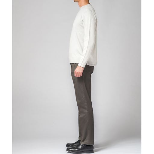 ストレッチテーパードチノパンツ(ツータックタイプ)/パンツリサーチ 