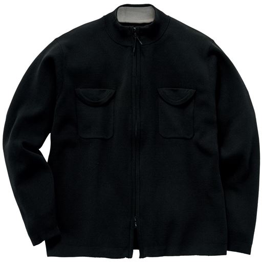 ブラック<br>ファスナーは逆開タイプなので細かい位置調整が可能です