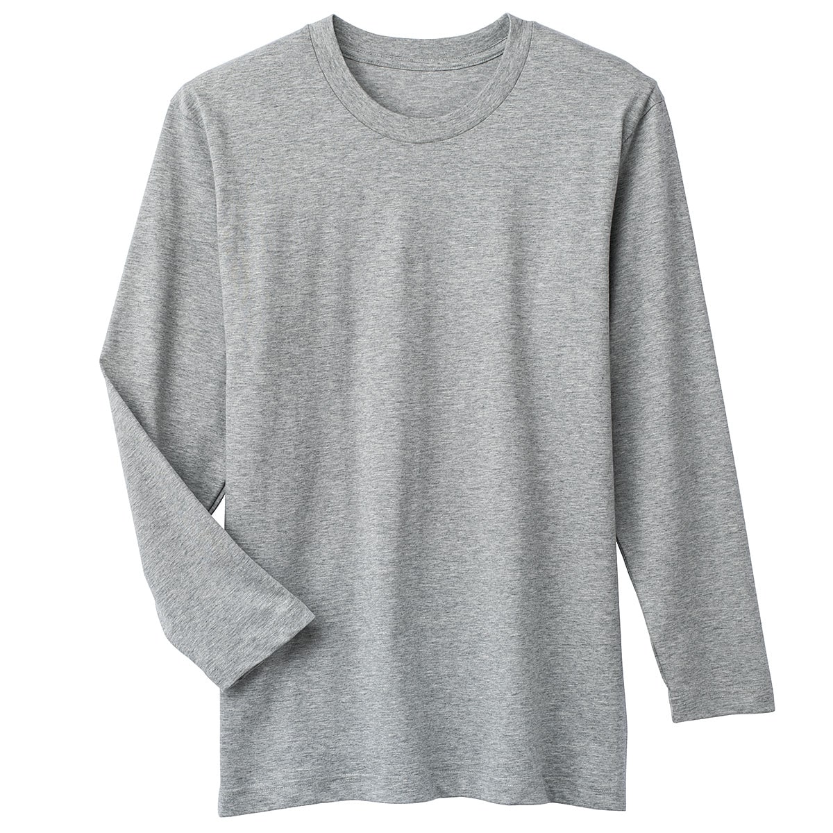 同色2枚組 男の綿100%クルーネックTシャツ(長袖) ファッション通販ならセシール(cecile)