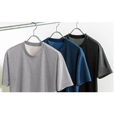 同色2枚組 クルーネックメッシュTシャツ/ドライ(半袖)