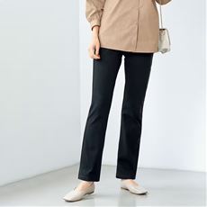 ニットデニムストレートパンツ(スマートニットジーンズ)(全方向ストレッチ・やわらか・選べる4レングス・洗濯機OK・1年中はける)