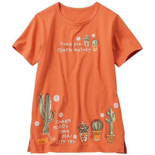 洗濯に強い!綿100%Tシャツ(セミロング丈)