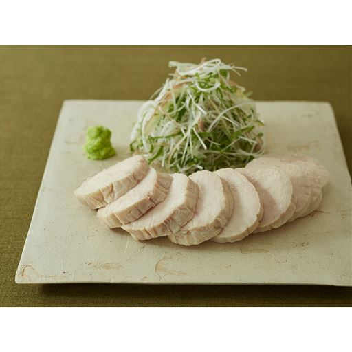 <蒸す><br>調理例:和風鶏ハム