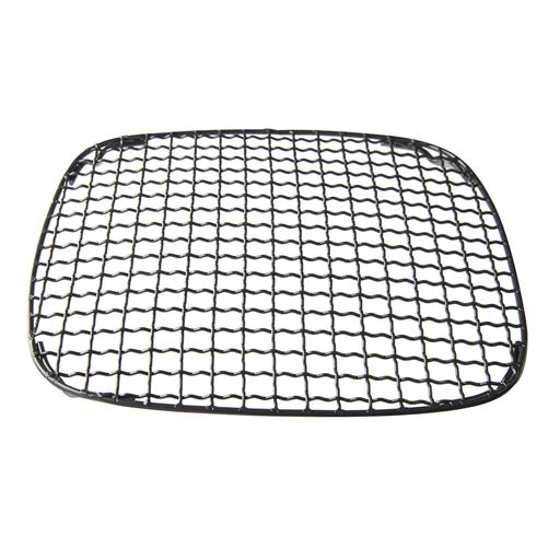 付属品(グリルネット)<br>ノンフライ調理に活躍。衣をつけた鶏肉をグリルパンに重ねたグリルネットにのせて加熱すれば、ヘルシーなから揚げに♪