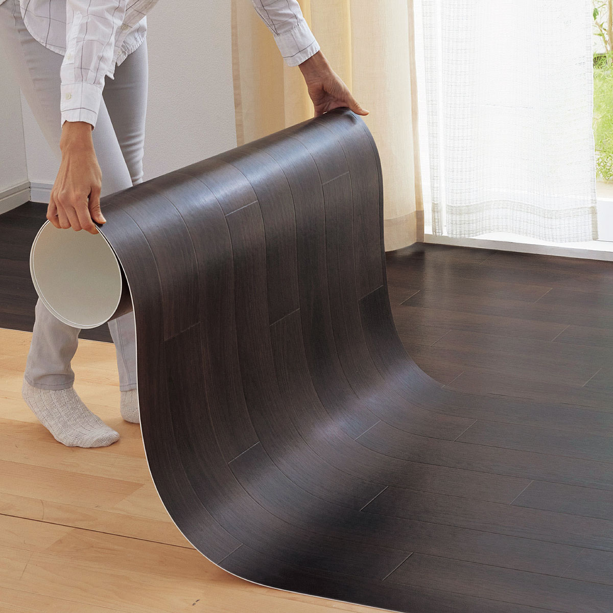 フロアシート(床を傷からガード・抗菌・防カビ)拭くだけで汚れが取れるから洗濯不要。テレワークにお薦め サンゲツ日本製 インテリアの通販なら