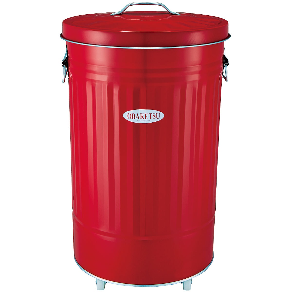 OBAKETSU キャスター付きダストボックス(オバケツ) ゴミ袋ホルダー付き