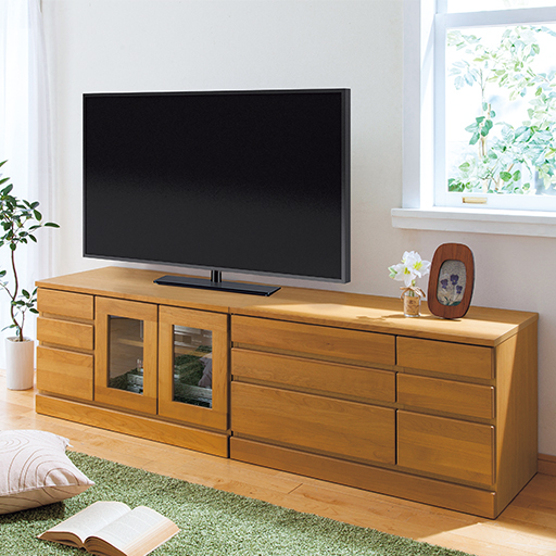 リビングボード(27サイズから選べる天然木テレビ台) - 家具の通販なら ...