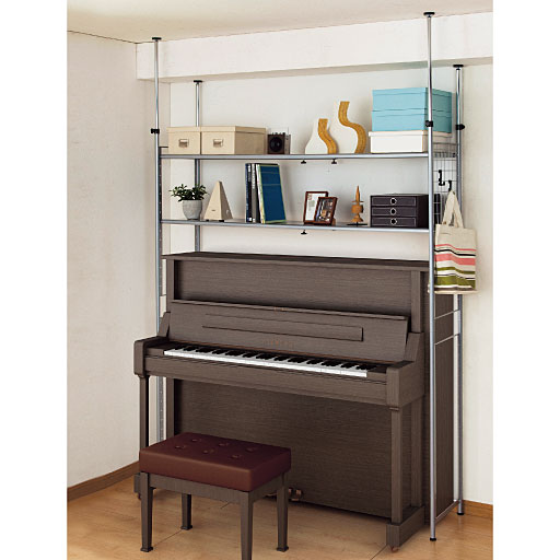 お取引き中】おしゃれアイアン、伸縮性ピアノ上ラック