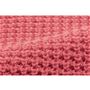 フロスティピンク ワッフル編み ざっくりとしたボリューム感のある編み地