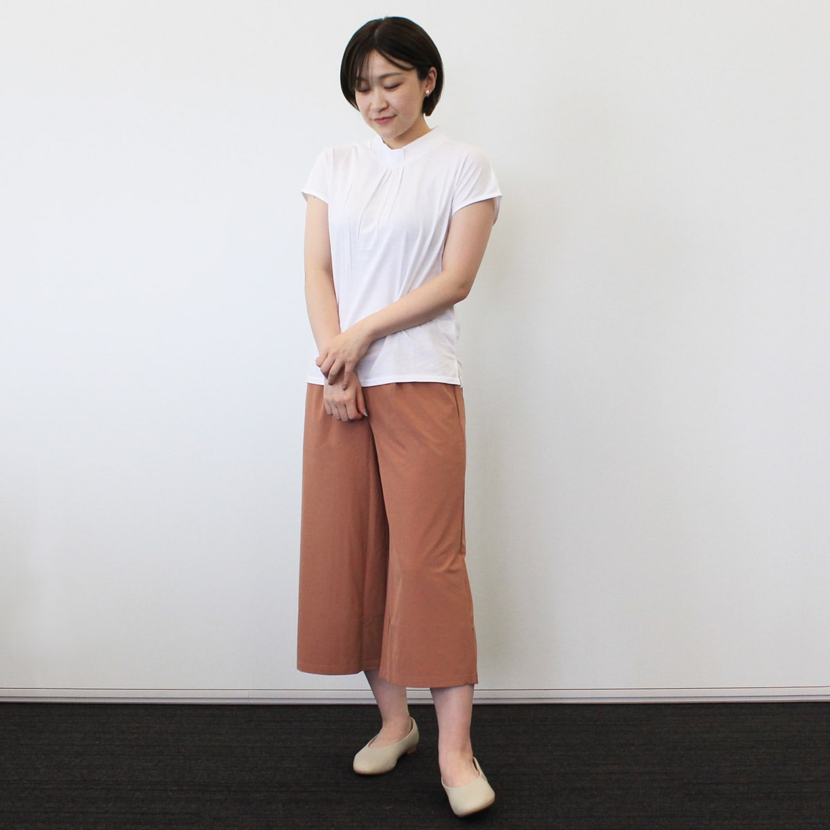 さら軽ワイドクロップドパンツ(UVカット・接触冷感・吸汗速乾・日本製 