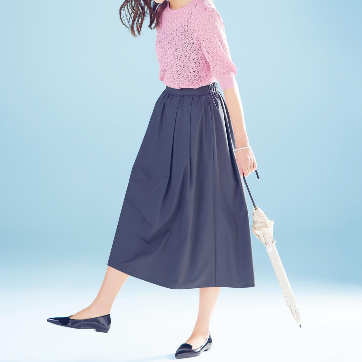 梅雨シーズンの強い味方!はっ水ロングスカート ファッション通販ならセシール(cecile)