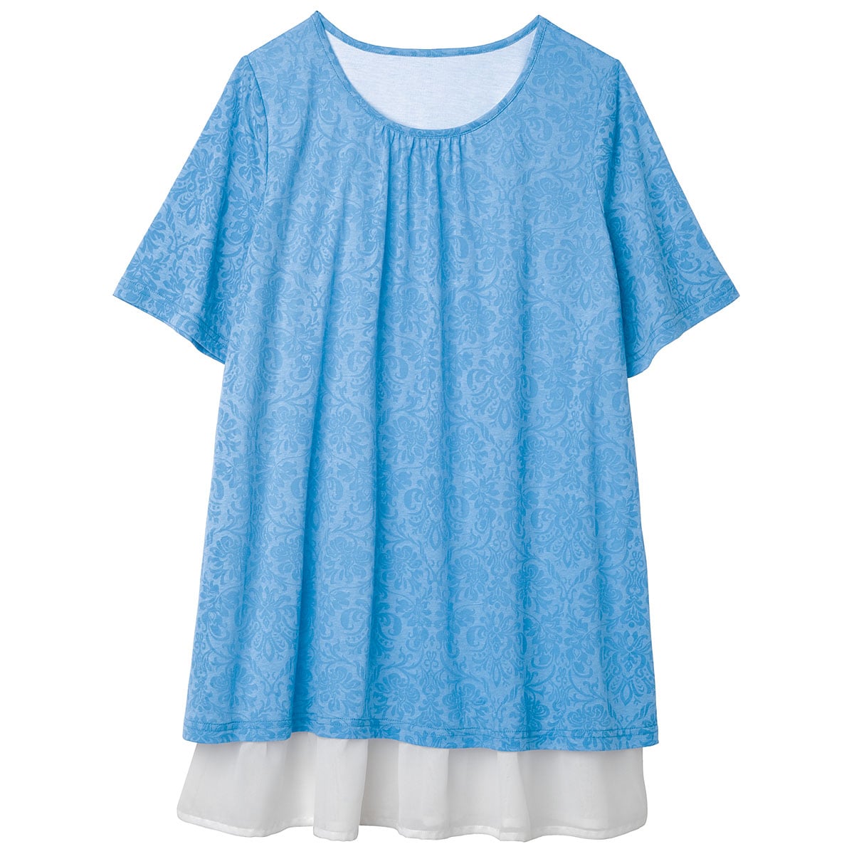 ぽっちゃりさんサイズ】重ね着風チュニック ファッション通販ならセシール(cecile)