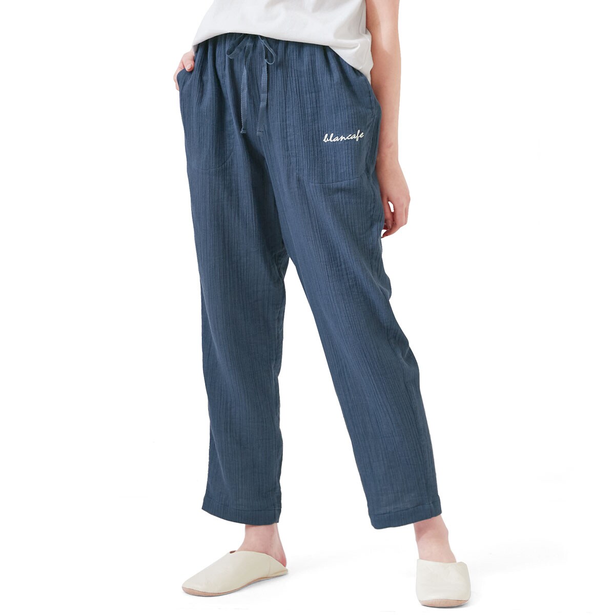 楊柳ダブルガーゼのコクーンルームパンツ ファッション通販ならセシール(cecile) パジャマ(150サイズ、上着のみ)(柔らかなガーゼ地風2枚生地で快適)