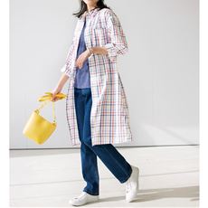 UVケアロングシャツ(UVカット、洗濯後シワになりにくい)