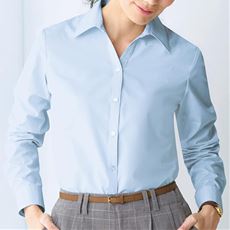 形態安定ベルカラーシャツ(長袖)(UVカット・抗菌防臭・洗濯機OK・部屋干しOK)
