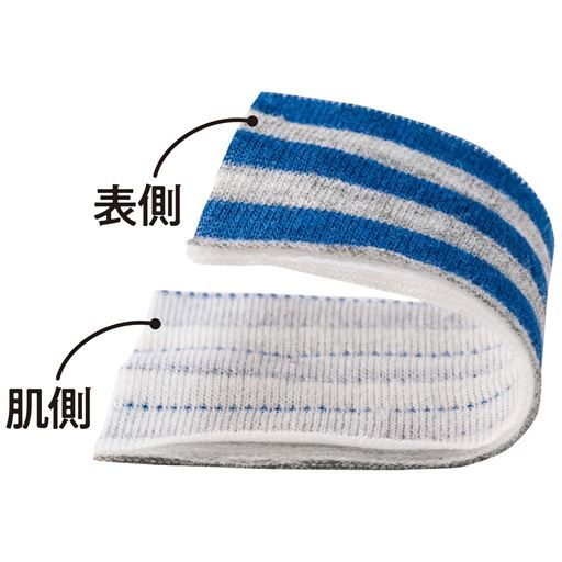 薄い中綿を挟みふんわり温かいキルト素材。
