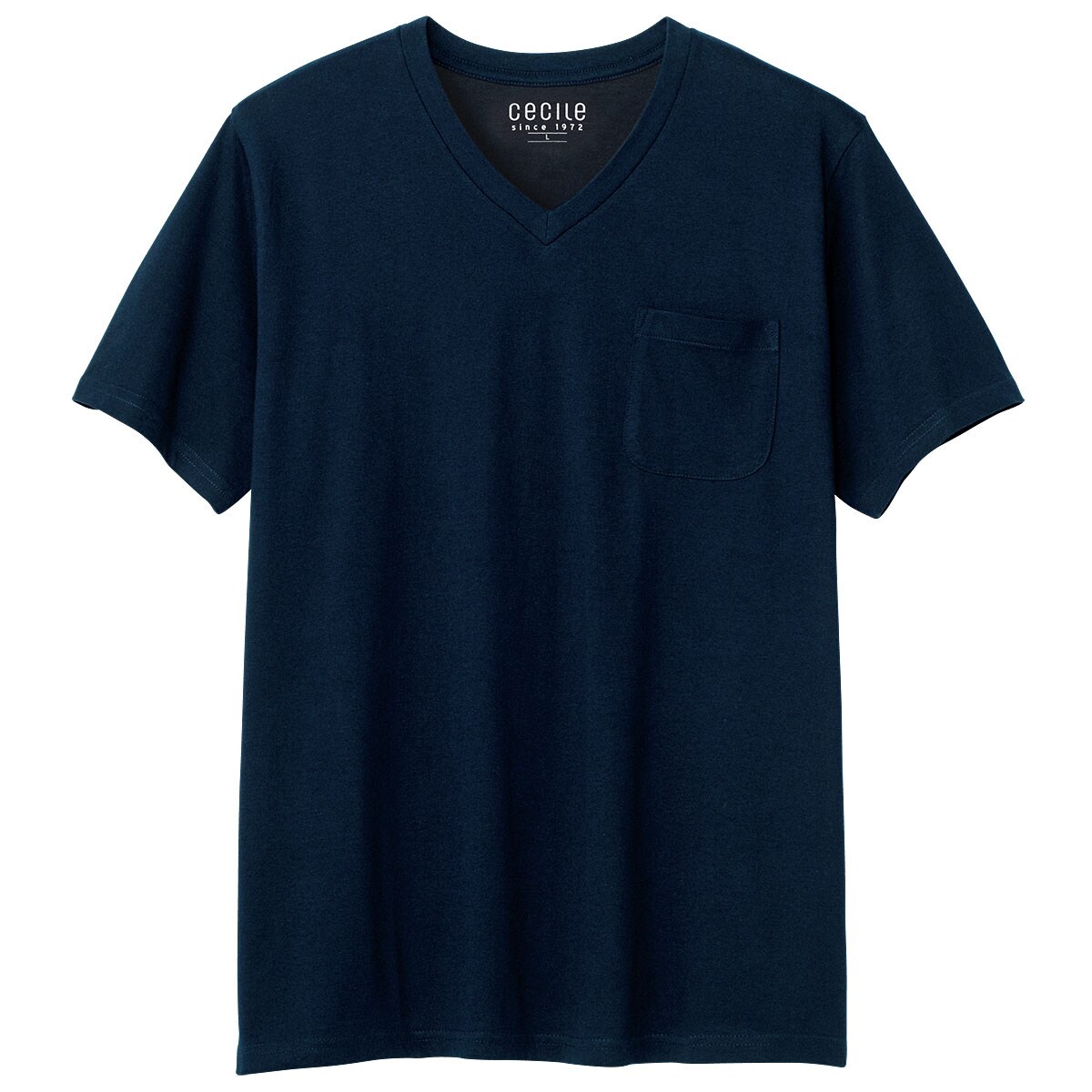 【男女兼用】綿100%VネックTシャツ(半袖)