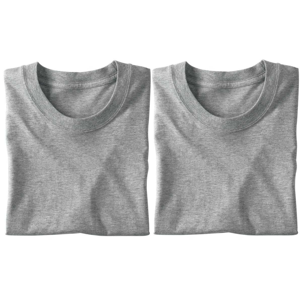 同色2枚組 綿100%クルーネックTシャツ/肌触りさらり(半袖) ファッション通販ならセシール(cecile)