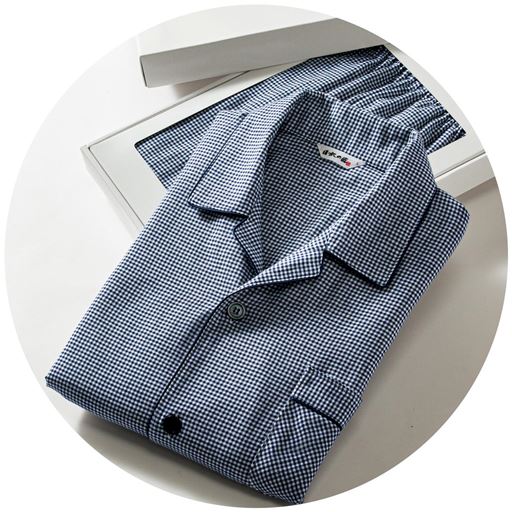 日本製シルク入り二重ガーゼパジャマ