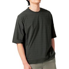 ドライ・ストレッチ・ゆったりシルエットTシャツ(吸汗・速乾機能付き)
