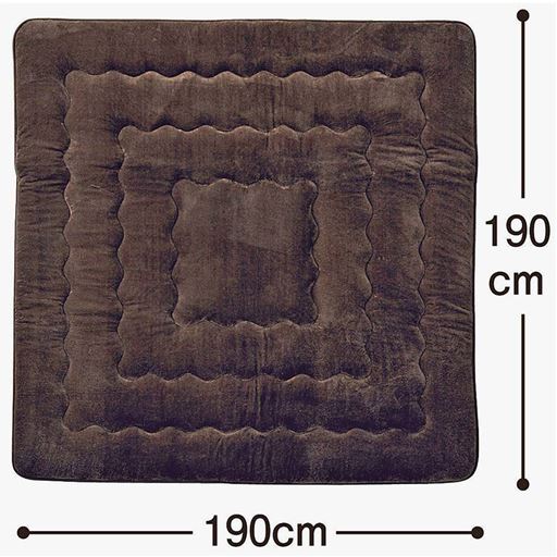 ブラウン<br>横190×縦190cm