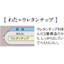 ポリエステルわたにウレタンチップを挟んだ3層構造だから、長時間座ってもお尻が痛くなりにくく、ヘタりにくいのが魅力。