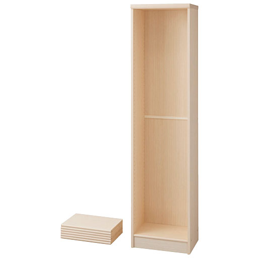 サイズ5～16の固定棚はお好きな位置に設定できるので、すべての棚板の高さが調整可能です。