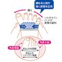 締めると指が開く原理を応用し、横アーチを補整。<br>※イメージ